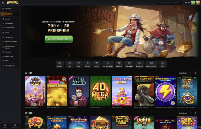 Wildsino Promo Code Casino App wetten: So klappt der Einstieg